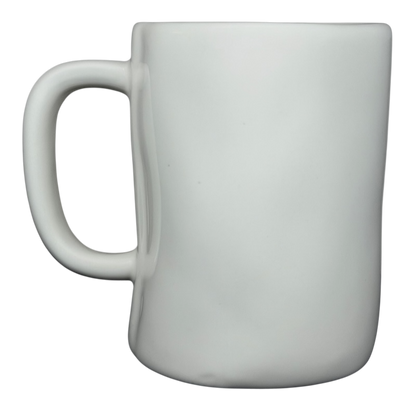 Rae Dunn Magenta HOME wildflowers mug in a minimalist white design with a large handle