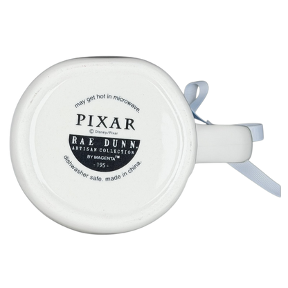 Bottom view of Rae Dunn Toy Story Alien Pixar Disney mug with care instructions and product details