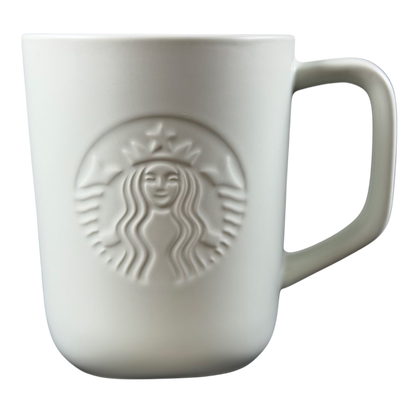 Stylish recycled ceramic Starbucks mug featuring a textured logo design for everyday use