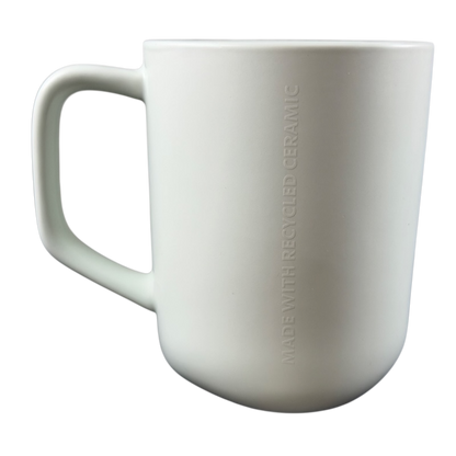 Minimalist recycled ceramic Starbucks mug with ergonomic handle for eco-friendly coffee lovers
