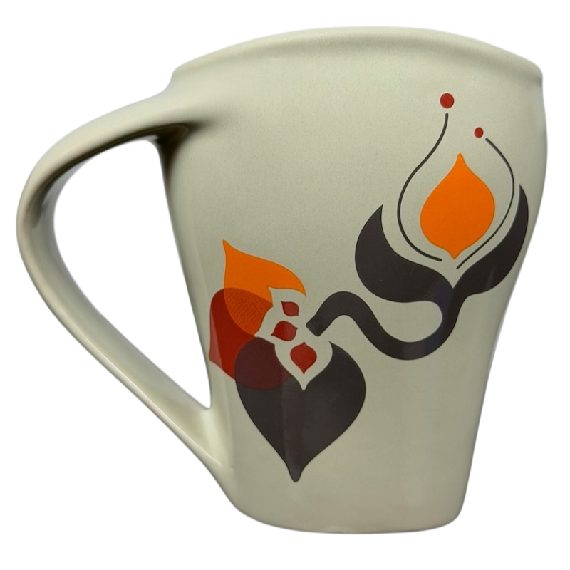 Reflect By Patricia Ryan Miam Miam Mug featuring colorful floral designs and a comfortable handle