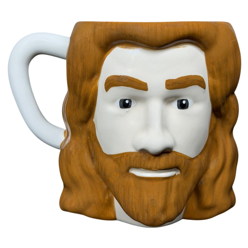 Rhett And Link Good Mythical Morning Mug designed like Rhett's face with detailed features