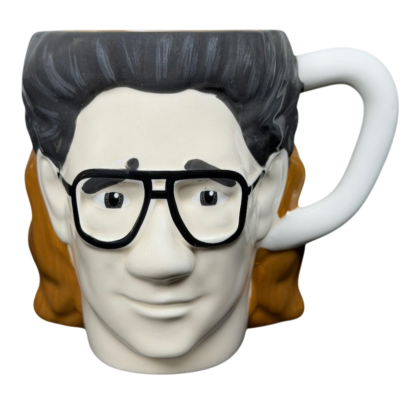 Rhett And Link Good Mythical Morning Mug featuring a whimsical character design with oversized glasses