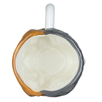 Rhett And Link Good Mythical Morning Mug with a unique two-tone design in orange and black