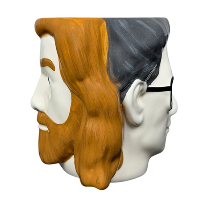 Rhett And Link Good Mythical Morning Mug featuring a unique double-sided design of their faces
