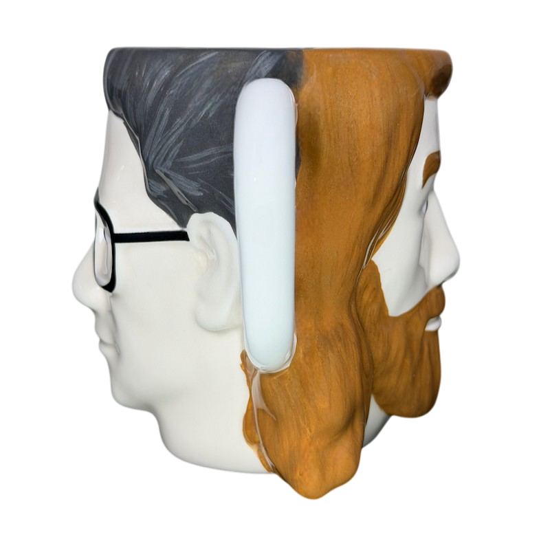 Rhett And Link Good Mythical Morning Mug featuring unique dual face design of the hosts