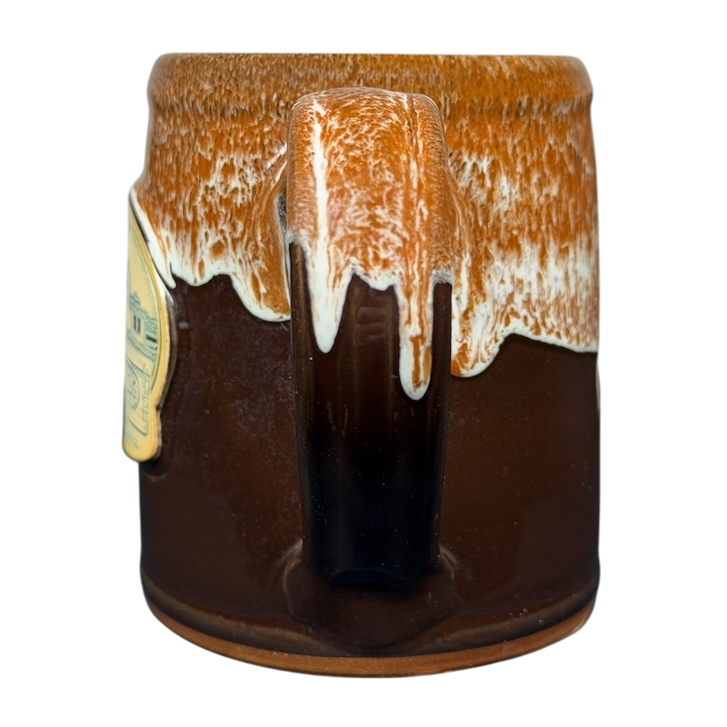 Vintage Deneen mug featuring Ronald Reagan Rancho Del Cielo design with a classic glaze finish