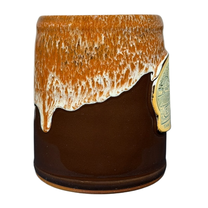 Vintage Deneen mug featuring Ronald Reagan Rancho Del Cielo design with a unique glaze finish