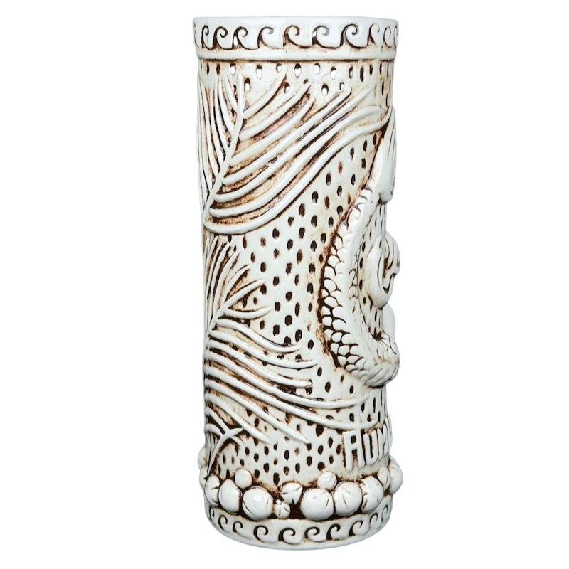 Rumhaven Mermaid Tiki Mug TikiRob featuring intricate beach-themed design and durable ceramic material