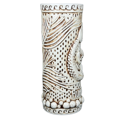 Rumhaven Mermaid Tiki Mug TikiRob featuring intricate beach-themed design and durable ceramic material