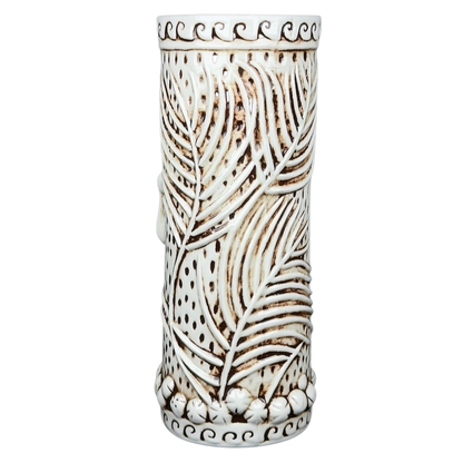 Rumhaven Mermaid Tiki Mug TikiRob with detailed palm leaf design and vintage-style finish