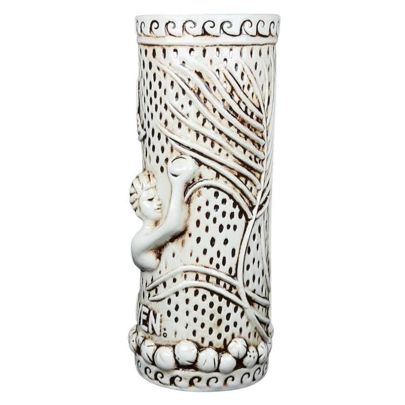 Rumhaven Mermaid Tiki Mug TikiRob featuring detailed mermaid design and textured finish