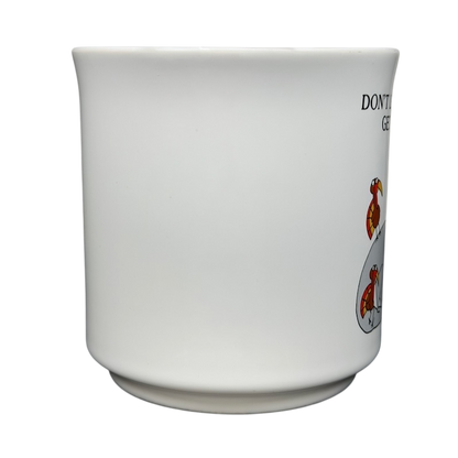 Sandra Boynton Don't Let The Turkeys Get You Down vintage mug with playful turkey designs