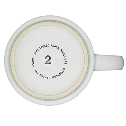 Bottom view of Recycled Paper Products vintage mug featuring Sandra Boynton Don't Let The Turkeys Get You Down