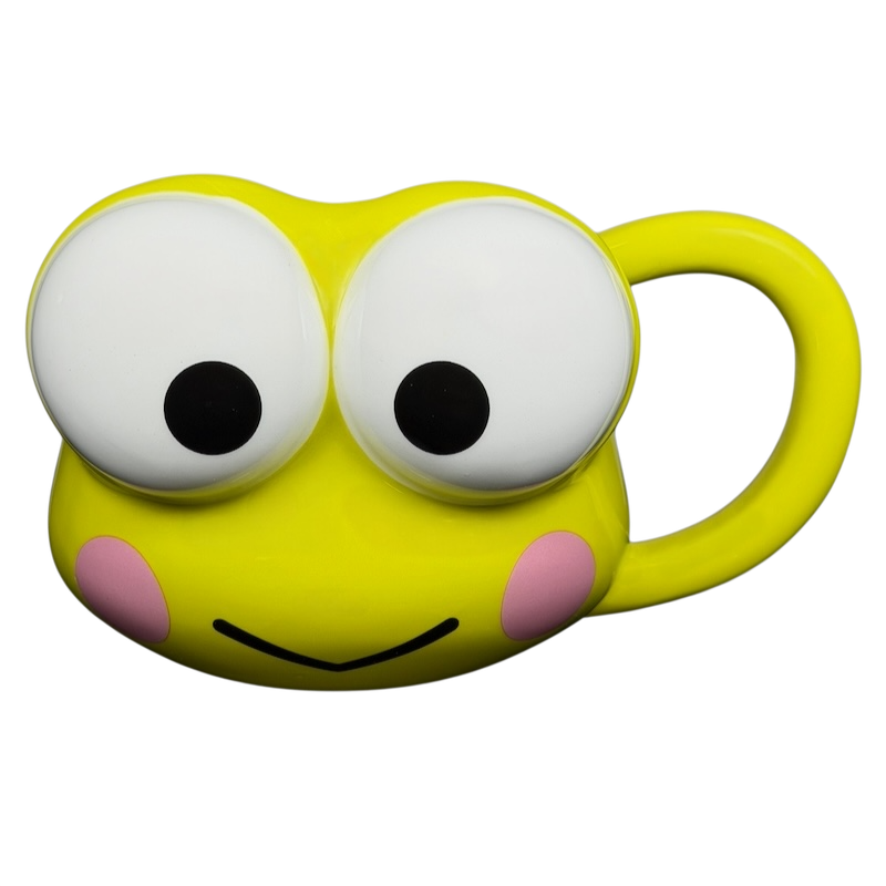 Keroppi Mug Sanrio Silver Buffalo with a cheerful frog design and large eyes