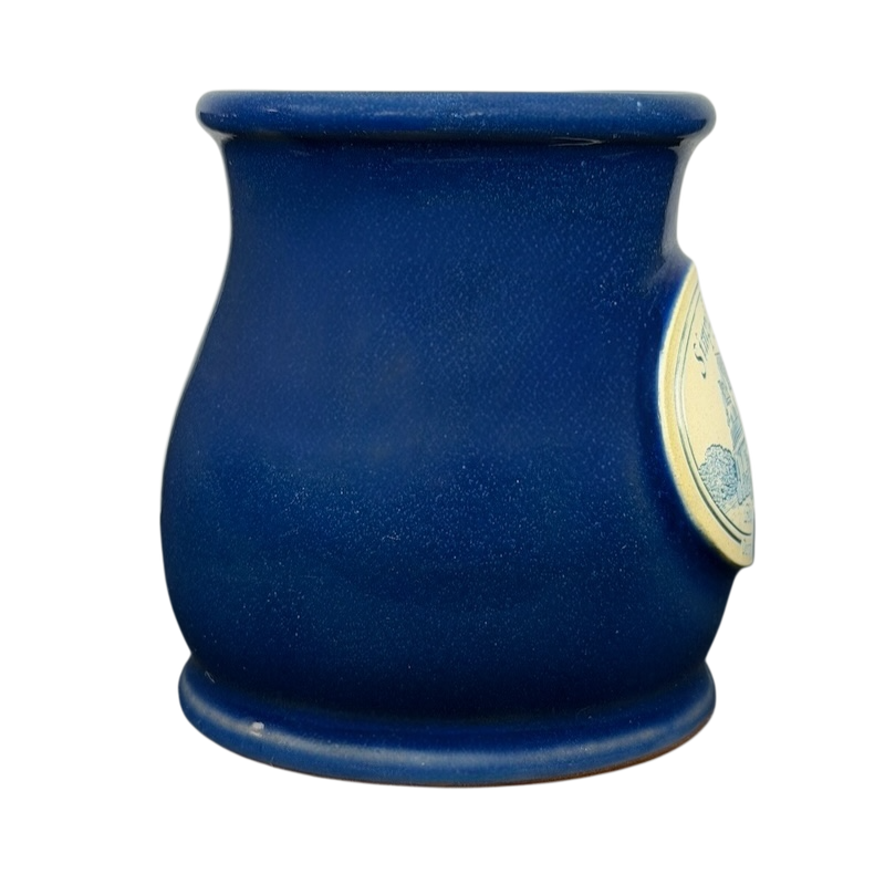 Simply Divine Bed and Breakfast Deneen mug in royal blue ceramic with a unique design