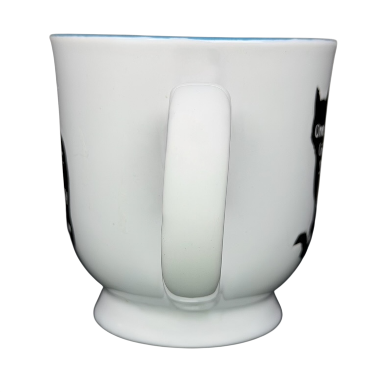 One Cat Short Of Crazy Mug Spectrum Designz with a playful cat graphic on a white background