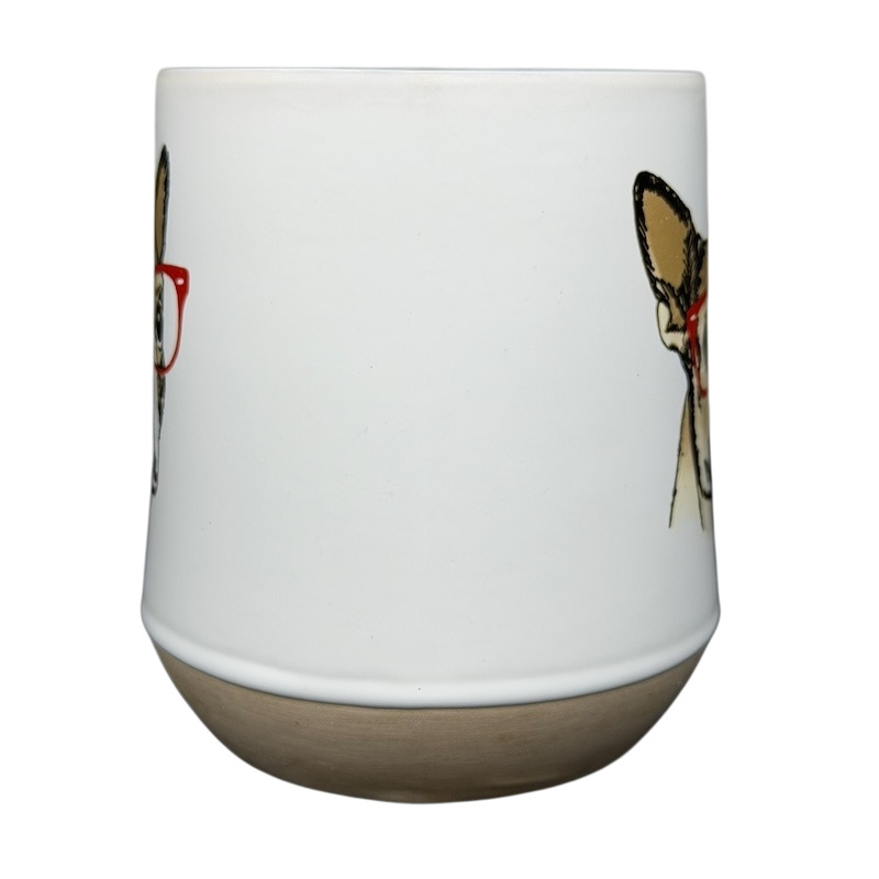 Whats Up Dawg Boston Terrier Mug Spectrum Designz featuring a cartoon dog with glasses