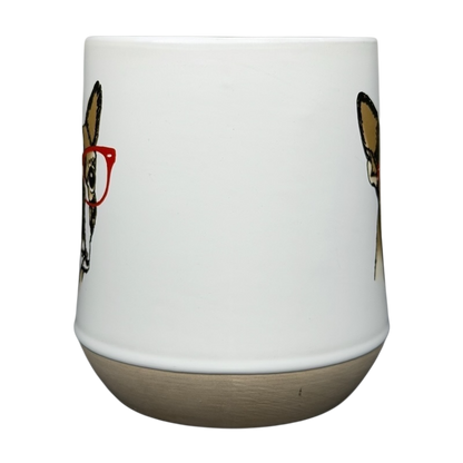 Whats Up Dawg Boston Terrier Mug by Spectrum Designz featuring a cute dog illustration with glasses