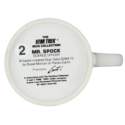 Mr. Spock Star Trek vintage mug featuring artwork by Susie Morton from the Hamilton Collection