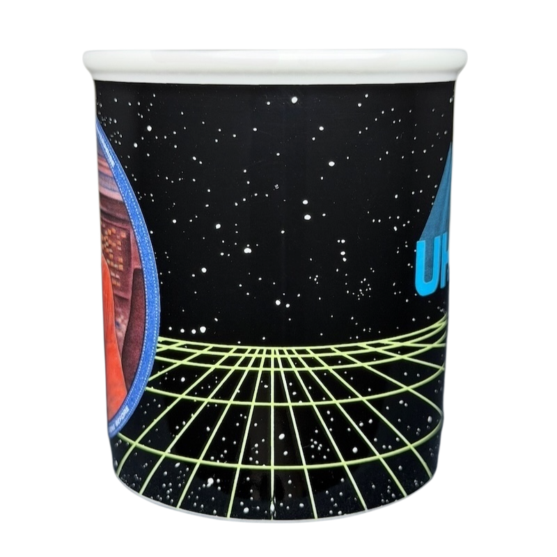 Uhura Star Trek collectible vintage mug featuring colorful graphics and a space-themed design