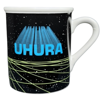 Uhura Star Trek collectible vintage mug featuring iconic graphics and space design