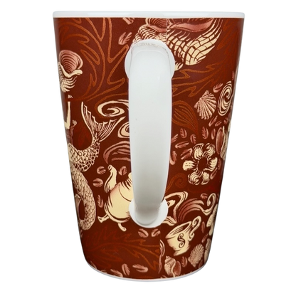 2006 Starbucks 35th anniversary vintage Siren mug with intricate design and decorative handle