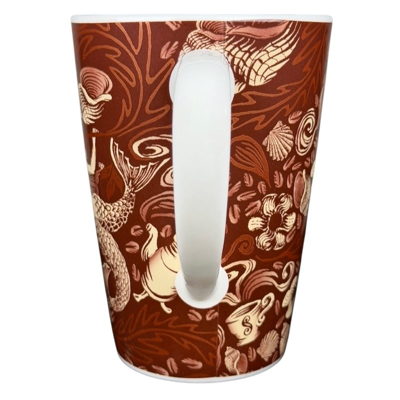 2006 Starbucks 35th anniversary vintage Siren mug featuring intricate brown and cream patterns