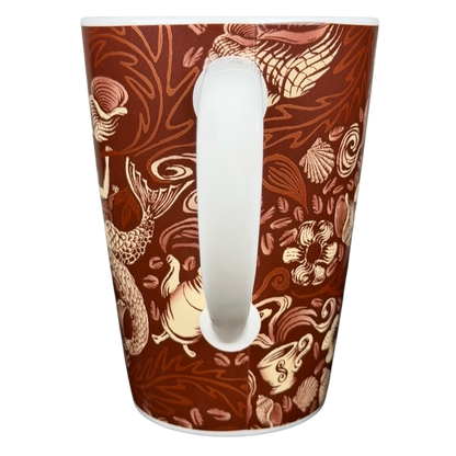 2006 Starbucks 35th anniversary vintage Siren mug featuring intricate brown and cream patterns