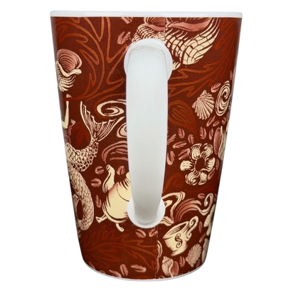 2006 Starbucks 35th anniversary vintage Siren mug featuring intricate mermaid designs in warm colors