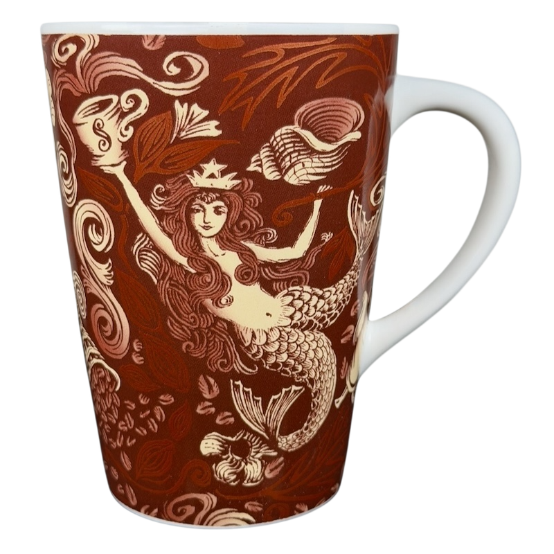 2006 Starbucks 35th anniversary vintage Siren mug with intricate mermaid design in rich hues