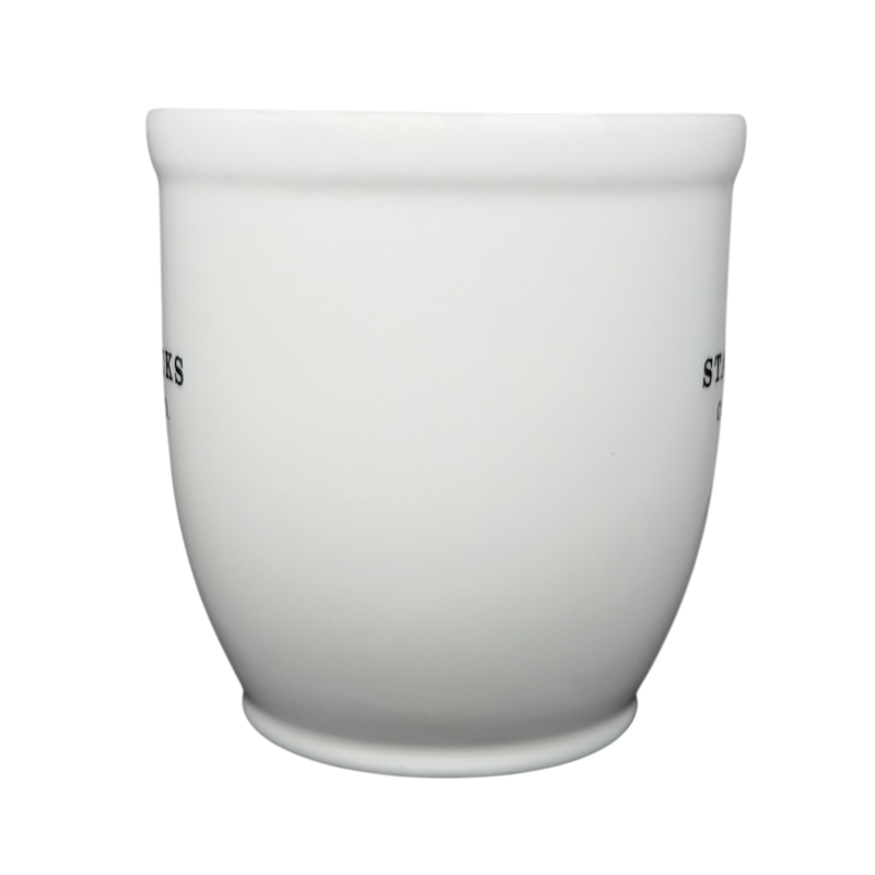 2007 Starbucks Abbey ESTD 1971 mug in a smooth white design for coffee lovers