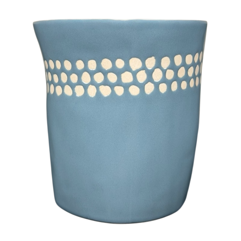 2008 Starbucks blue dotted vintage mug with a unique design and smooth finish