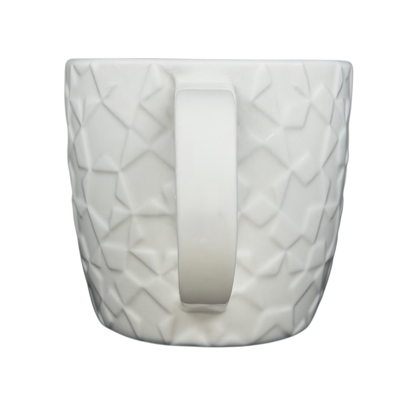 2011 Starbucks Embossed Stars collectible mug with a textured design for coffee lovers