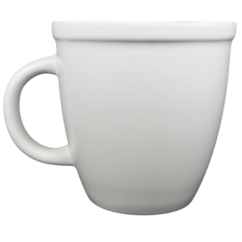 Starbucks Abbey ESTD 1971 New Bone China Mug 2009 with a smooth white finish and comfortable handle