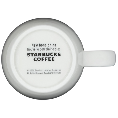 Bottom view of Starbucks Abbey ESTD 1971 New Bone China Mug 2009 featuring a clean design