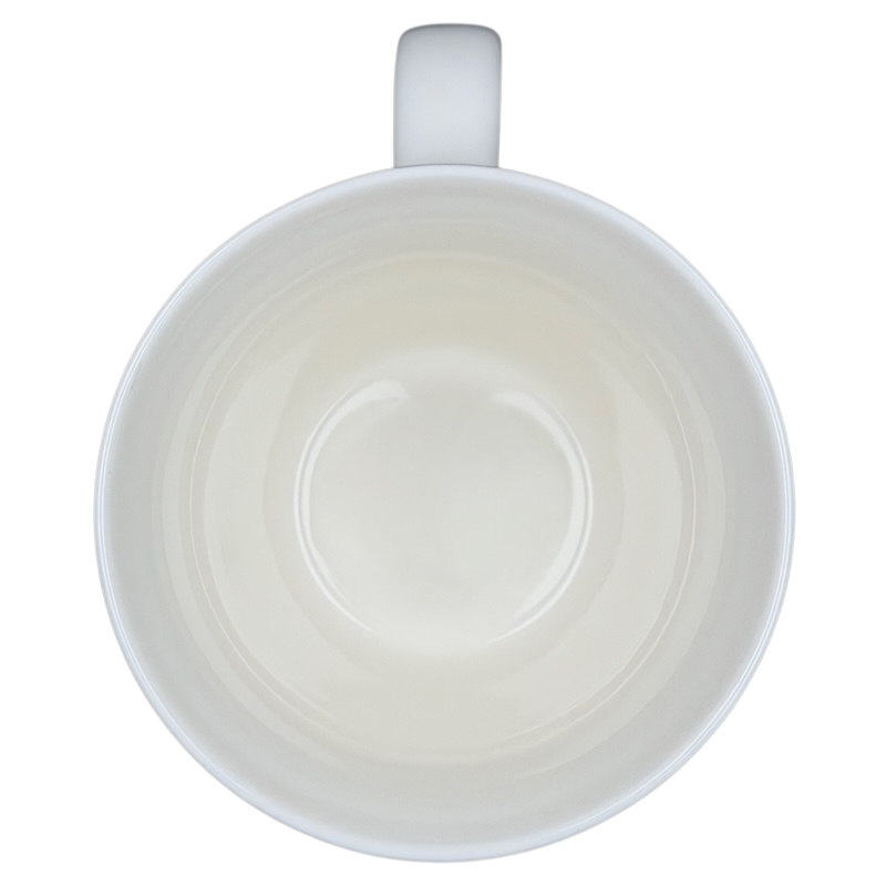 Starbucks Abbey ESTD 1971 New Bone China Mug 2009 featuring a classic white interior design.