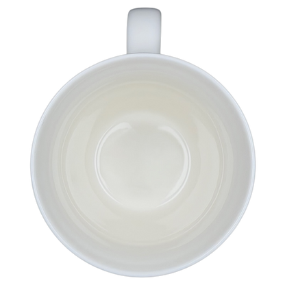Starbucks Abbey ESTD 1971 New Bone China Mug 2009 featuring a classic white interior design.