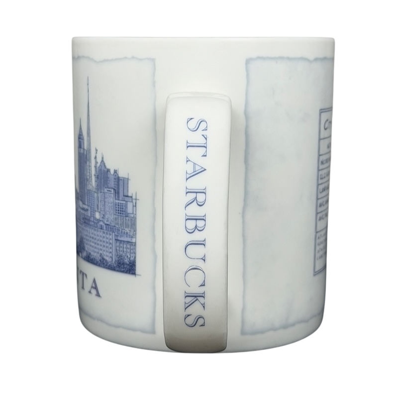 Starbucks Architect Series Atlanta vintage mug featuring a detailed skyline design