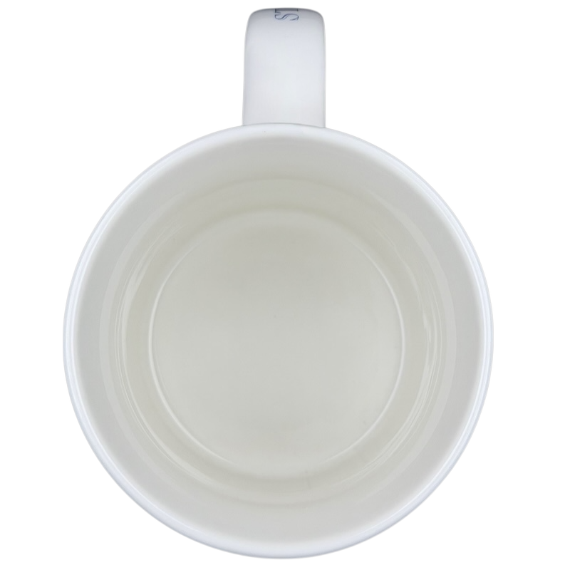 Inside view of the Starbucks Architect Series Atlanta vintage mug showcasing its clean design