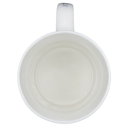 Inside view of the Starbucks Architect Series Houston vintage mug showing a smooth white ceramic design