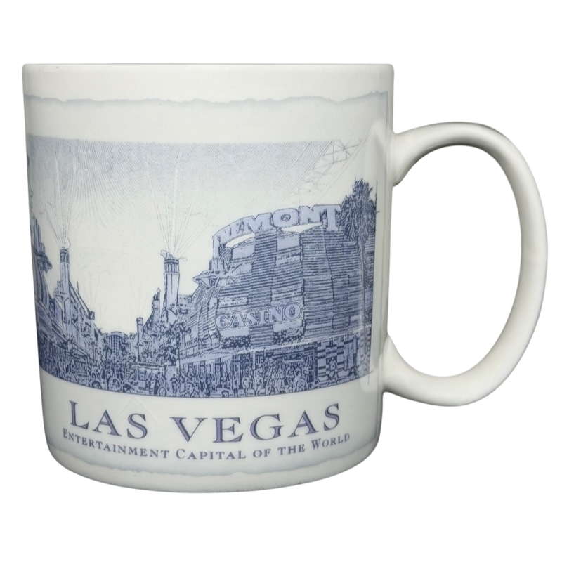 Starbucks Architect Series Las Vegas vintage mug featuring city skyline and Fremont Street design