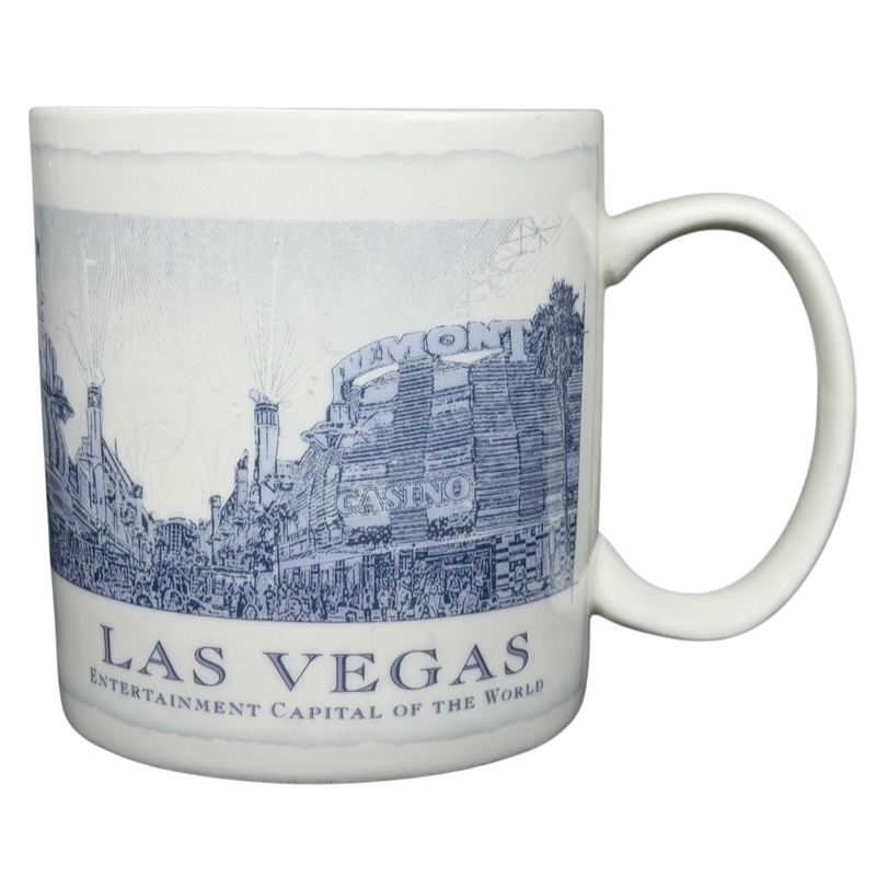 Starbucks Architect Series Las Vegas vintage mug featuring a detailed cityscape design