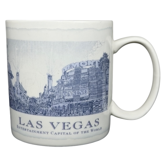 Starbucks Architect Series Las Vegas vintage mug featuring a detailed cityscape design