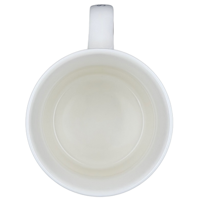 Interior view of the Starbucks Architect Series Las Vegas vintage mug showing its smooth white finish