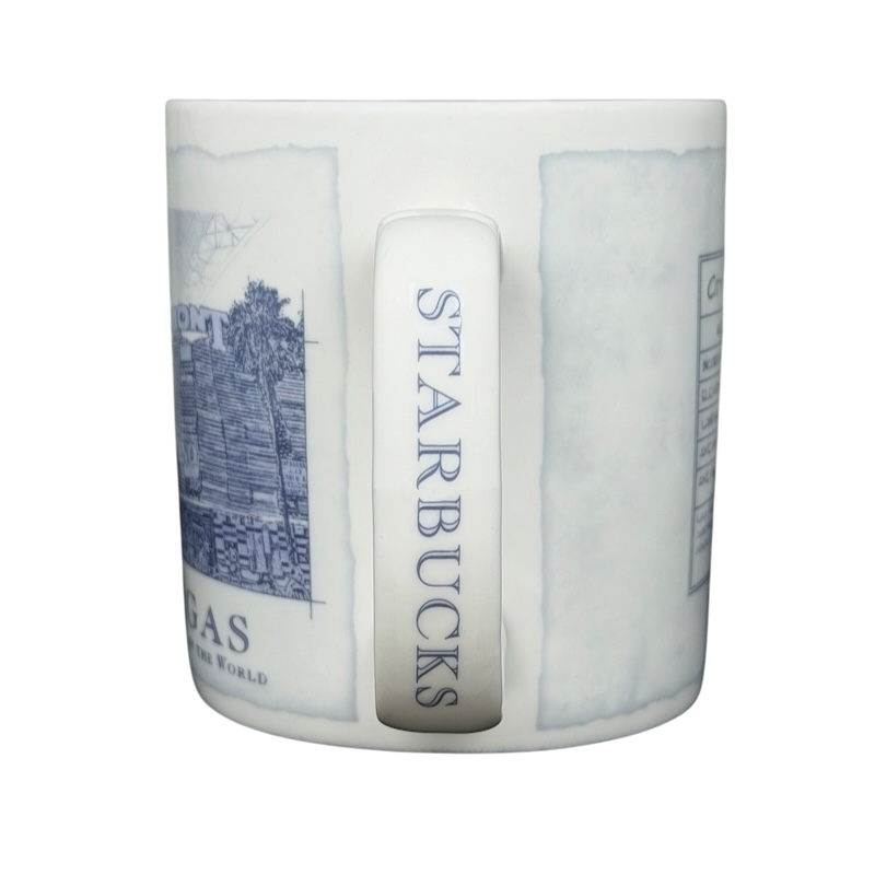 Starbucks Architect Series Las Vegas vintage mug featuring iconic Las Vegas designs and detailed artwork