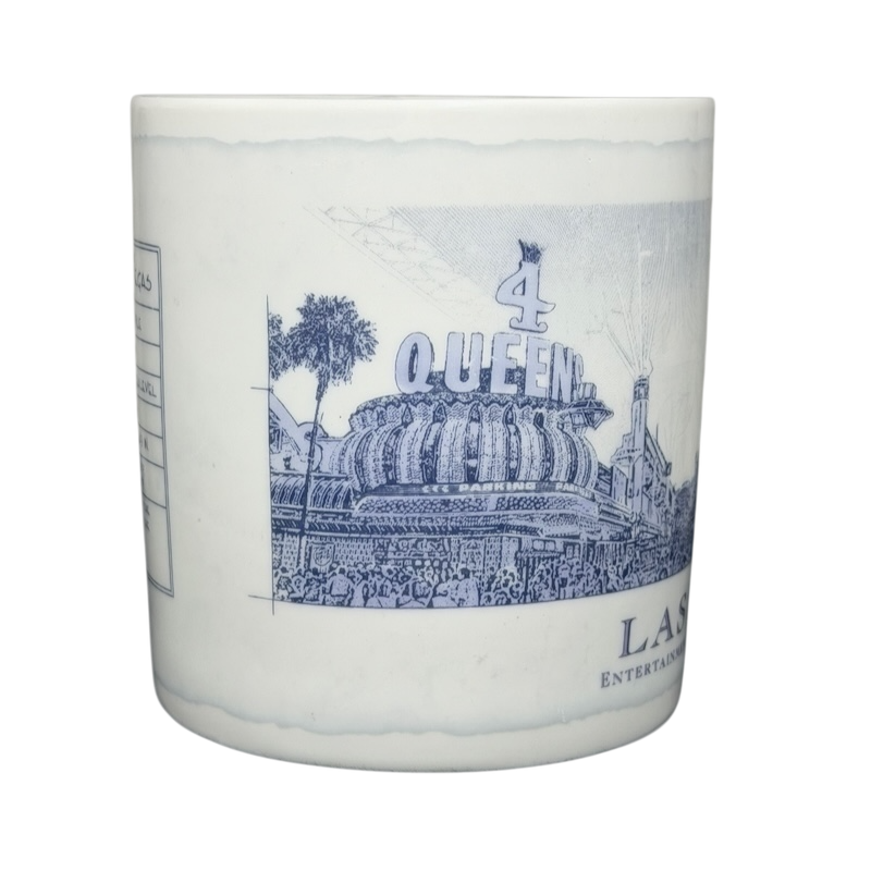 Starbucks Architect Series Las Vegas vintage mug featuring a detailed illustration of the iconic Queen sign