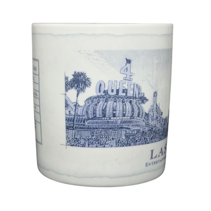 Starbucks Architect Series Las Vegas vintage mug featuring a detailed illustration of the iconic Queen sign