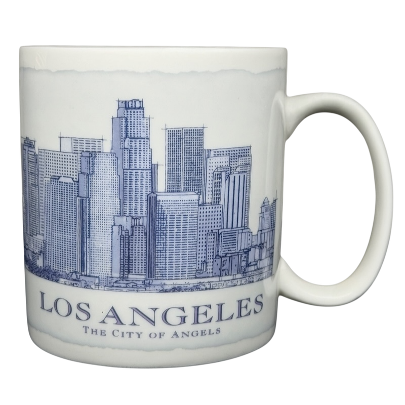 Starbucks Architect Series Los Angeles vintage mug featuring skyline design of the City of Angels