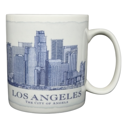 Starbucks Architect Series Los Angeles vintage mug featuring skyline design of the City of Angels